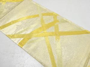 引き箔竹模様織り出し袋帯